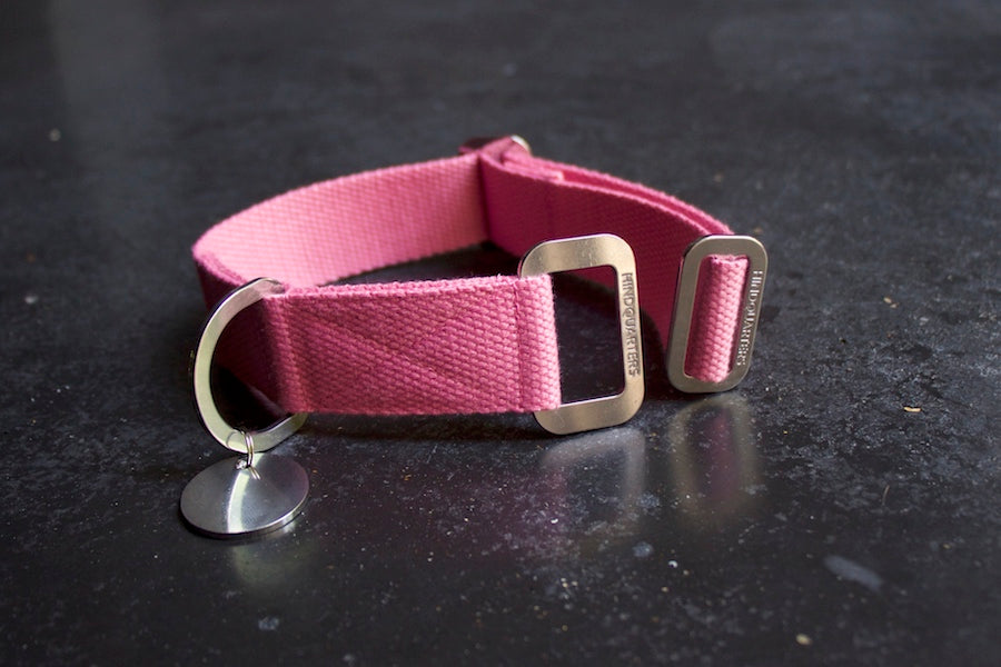 pink comfy dog collar