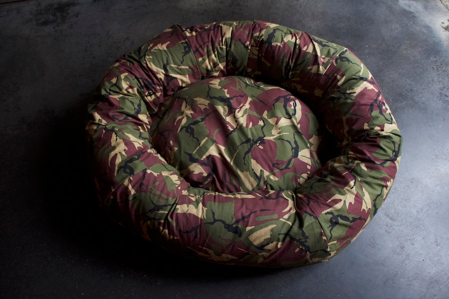 camo dog bed