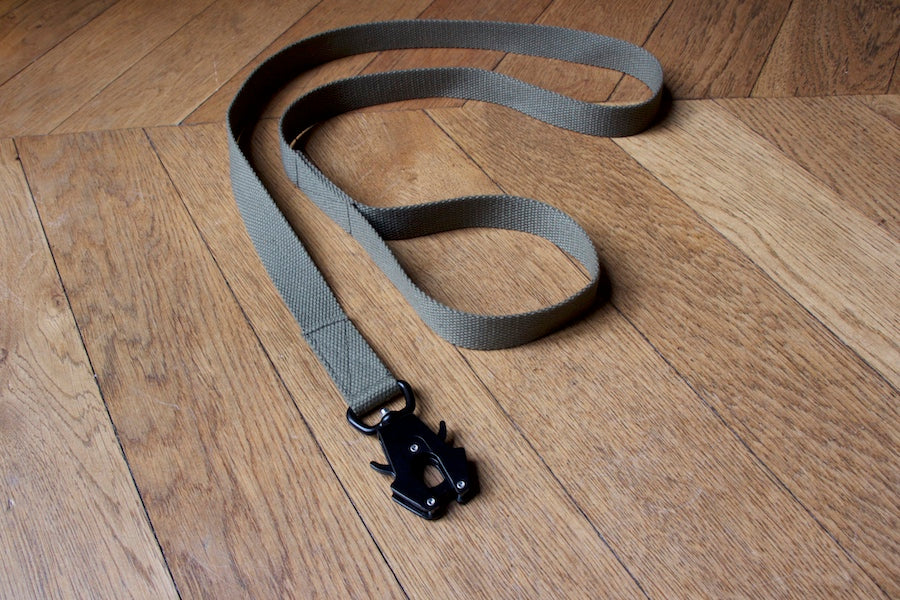 Khaki dog lead