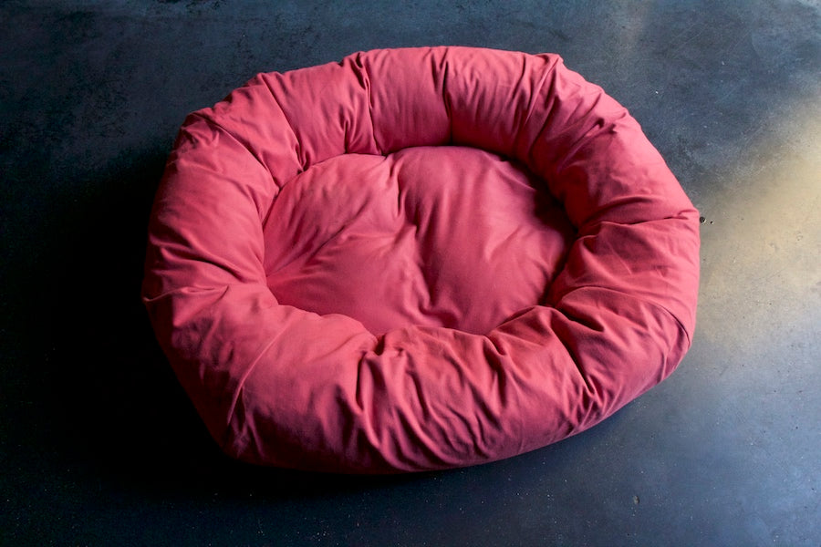 Dusky Pink Dog Bed