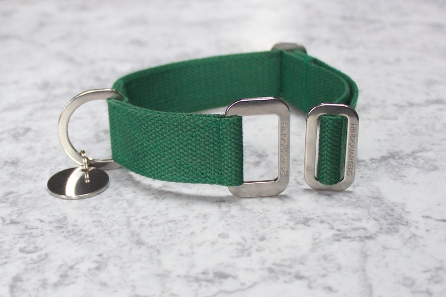 green Hindquarters dog collar