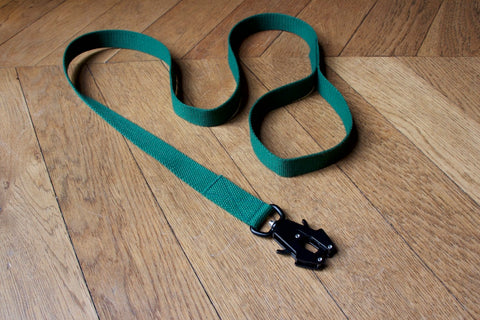 green dog lead with comfy handle