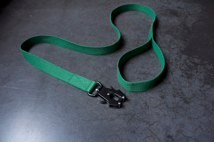 green dog lead with comfy handle and strong clip