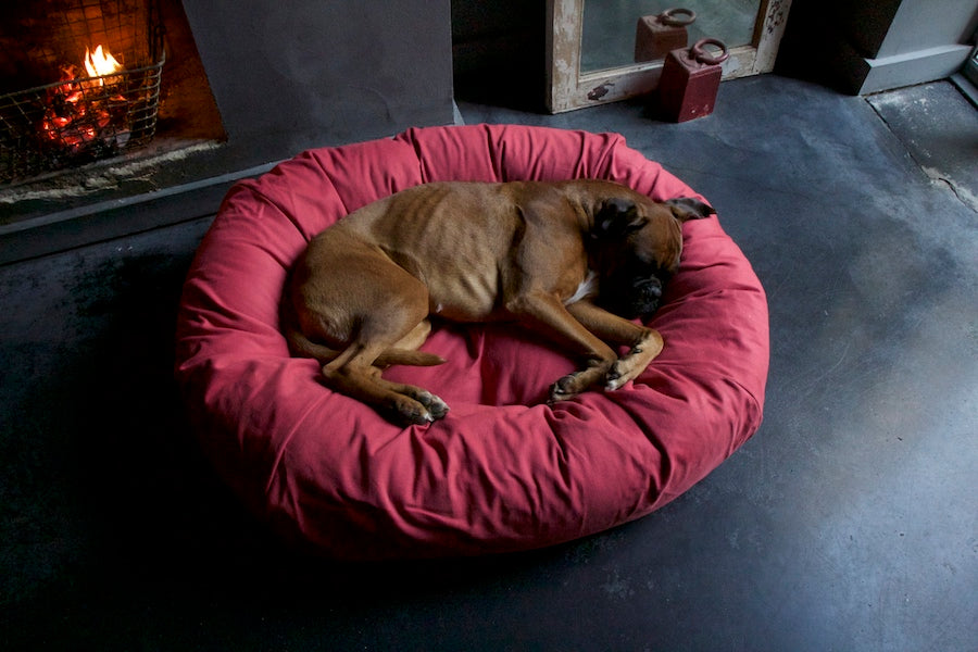 Dusky Pink Dog Bed