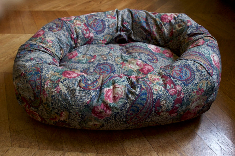 small paisley dog bed