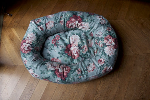 small size floral dog bed