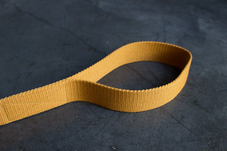 mustard dog lead with comfy handle