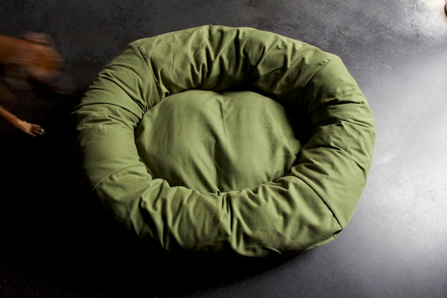 comfy green dog bed for large dog